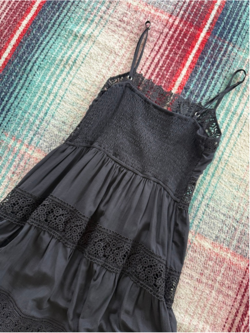 Women's Pookie & Sebastian Black Lace Mini Dress S - Picture 4 of 9